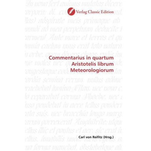 Carl Reifitz - Commentarius in quartum Aristotelis librum Meteorologiorum