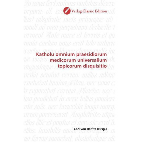 Katholu omnium praesidiorum medicorum universalium topicorum