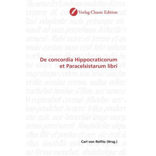 Concordia Hippocraticorum et Paracelsistarum libri