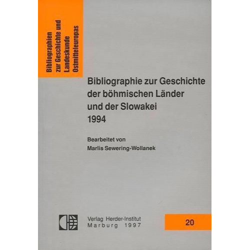 Bibliographie zur Geschichte der böhmischen Länder und der Slowakei 1994