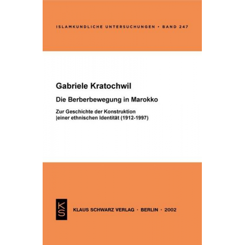 Gabriele Kratochwil - Die Berberbewegung in Marokko