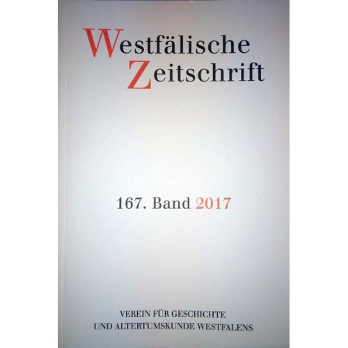 Westfälische Zeitschrift 167, Band 2017