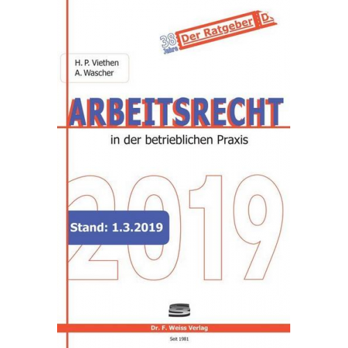 Hans Peter Viethen & Angelika Wascher - Arbeitsrecht 2019