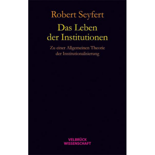 Robert Seyfert - Das Leben der Institutionen