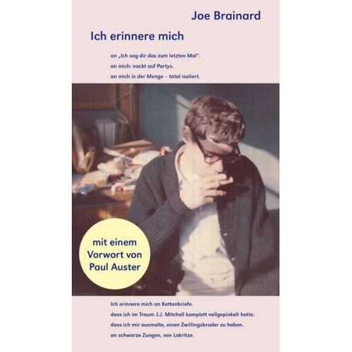 Joe Brainard - Ich erinnere mich