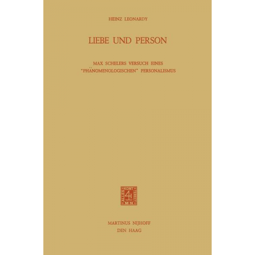 H. Leonardy - Liebe und Person