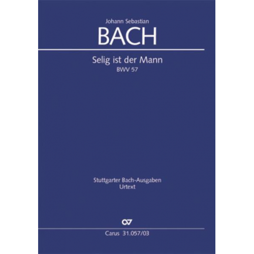 Johann Sebastian Bach - Selig ist der Mann (Klavierauszug)