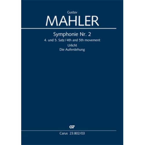 Gustav Mahler - Symphonie Nr. 2 (Klavierauszug)