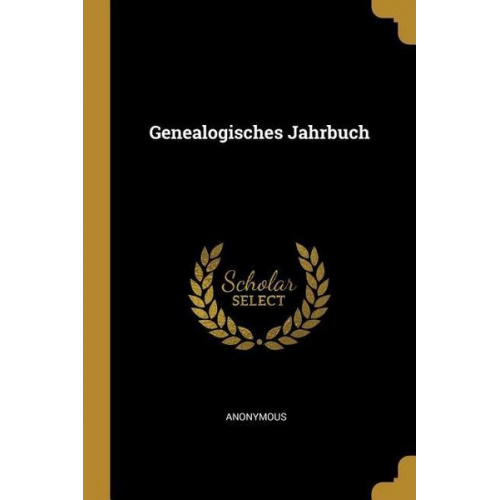 Anonymous - Genealogisches Jahrbuch