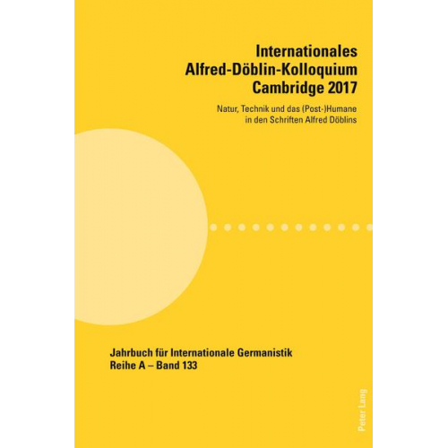 Internationales Alfred-Döblin-Kolloquium Cambridge 2017
