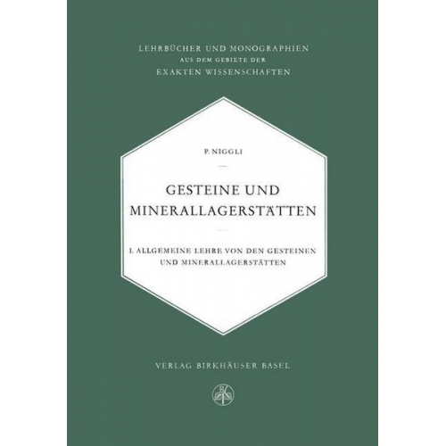 P. Niggli - Gesteine und Minerallagerstätten