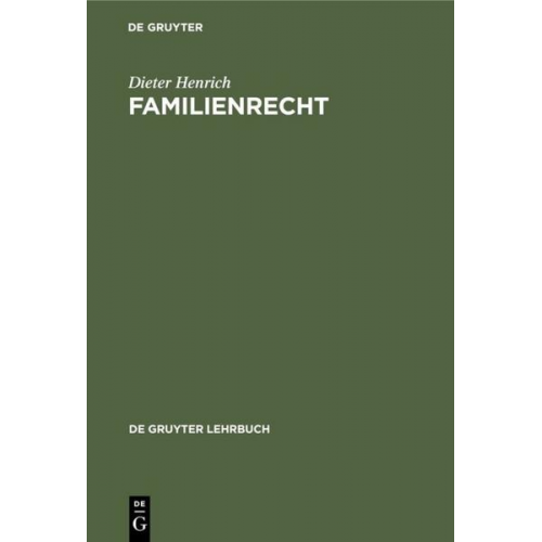 Dieter Henrich - Familienrecht