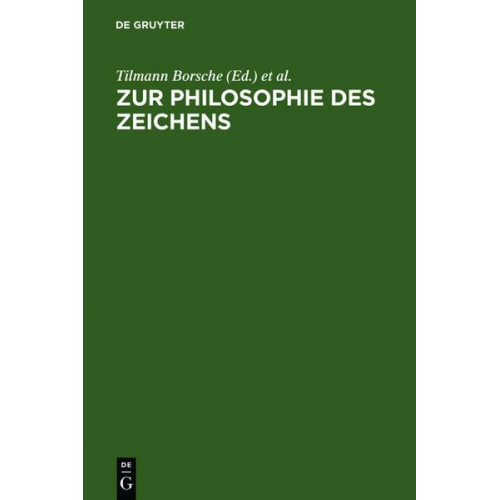 Zur Philosophie des Zeichens