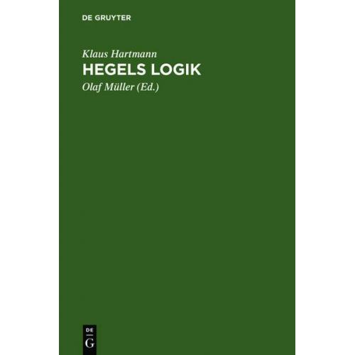 Klaus Hartmann - Hegels Logik