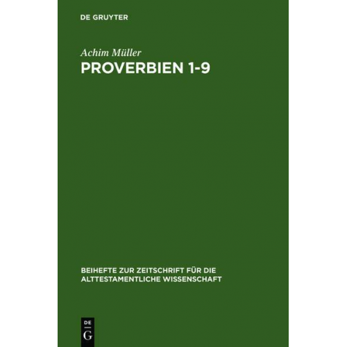 Achim Müller - Proverbien 1-9