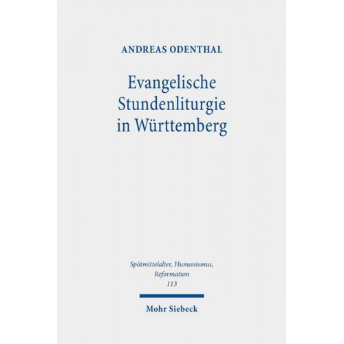 Andreas Odenthal - Evangelische Stundenliturgie in Württemberg