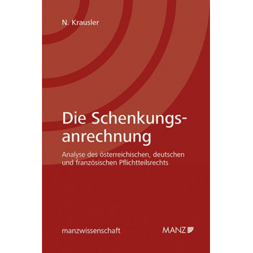 Nikolaus Krausler - Die Schenkungsanrechnung