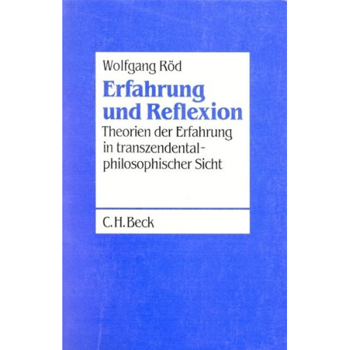 Wolfgang Röd - Erfahrung und Reflexion