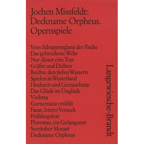 Jochen Missfeldt - Deckname Orpheus