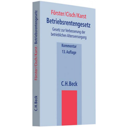 Peter Ahrend & Michael Karst & Theodor B. Cisch & Wolfgang Förster - Betriebsrentengesetz