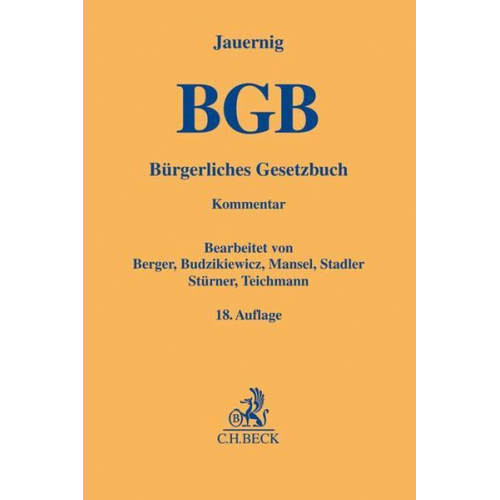 Othmar Jauernig - Bürgerliches Gesetzbuch