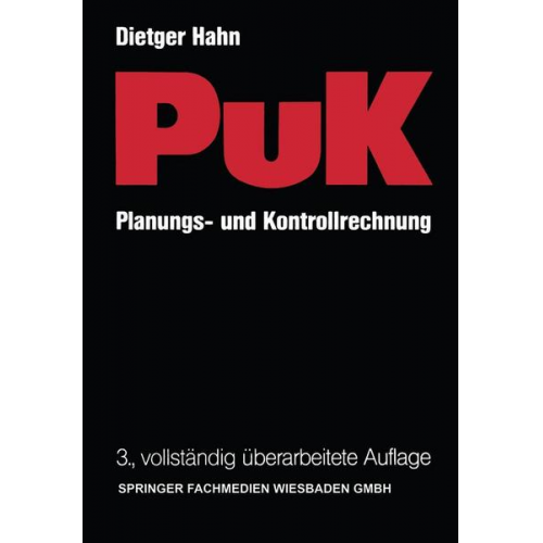 Dietger Hahn - Planungs- und Kontrollrechnung — PuK