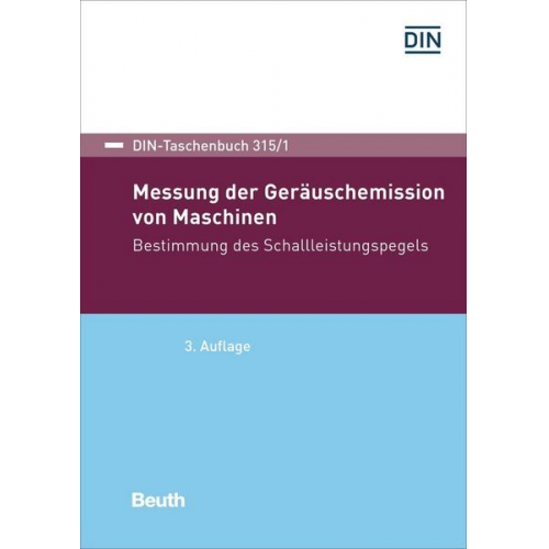 Messung der Geräuschemission von Maschinen