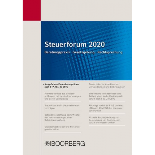 Guido Förster & Hans Ott - Steuerforum 2020