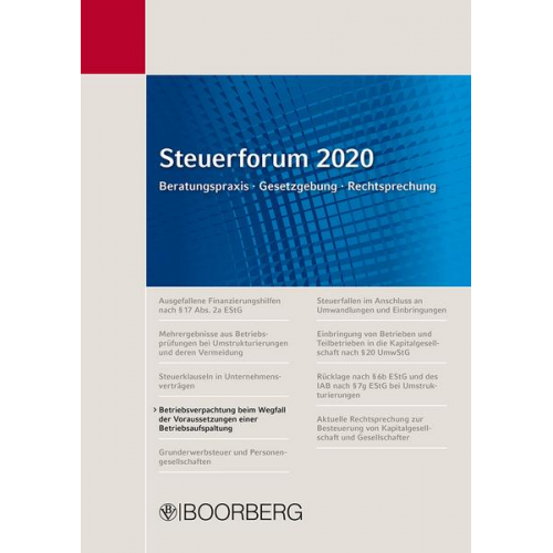 Guido Förster & Hans Ott - Steuerforum 2020