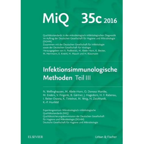 Klaus-Peter Hunfeld - MIQ Heft: 35c Infektionsimmunologische Methoden Teil 3