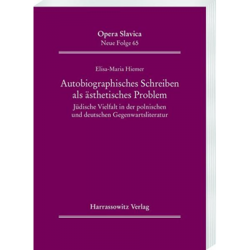 Elisa-Maria Hiemer - Autobiographisches Schreiben als ästhetisches Problem