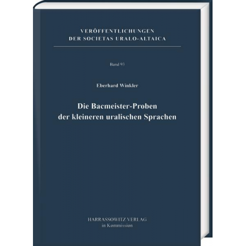 Eberhard Winkler - Die Bacmeister-Proben der kleineren uralischen Sprachen