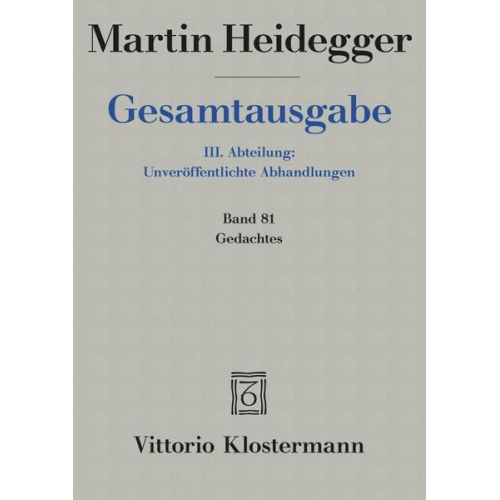 Martin Heidegger - Gedachtes