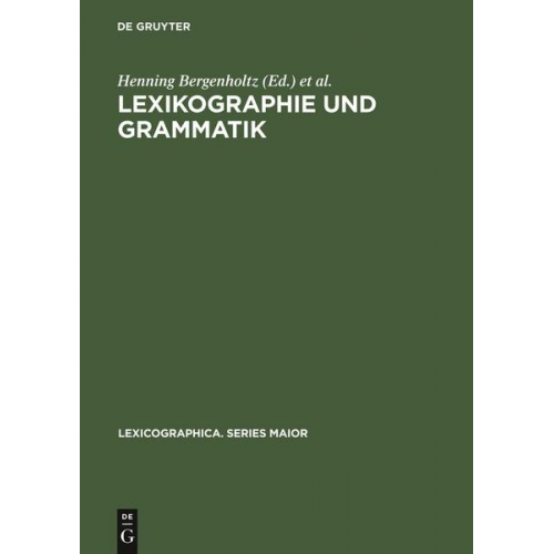 Lexikographie und Grammatik