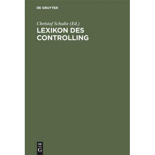 Christof Schulte - Lexikon des Controlling