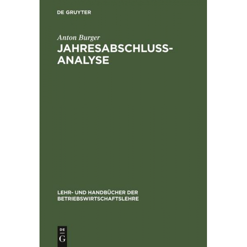 Anton Burger - Jahresabschlussanalyse