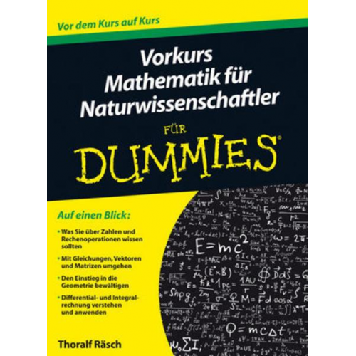 Thoralf Räsch - Vorkurs Mathematik für Naturwissenschaftler für Dummies