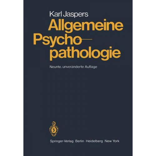 Karl Jaspers - Allgemeine Psychopathologie