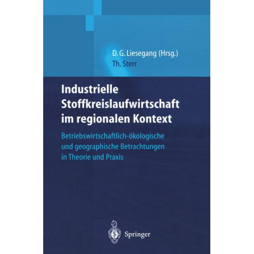 Thomas Sterr - Industrielle Stoffkreislaufwirtschaft im regionalen Kontext