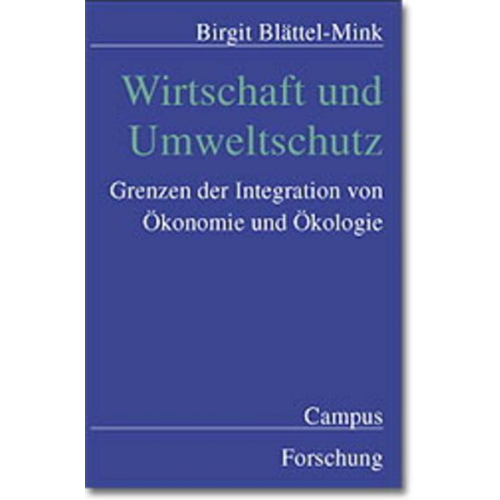 Birgit Blättel-Mink - Wirtschaft und Umweltschutz