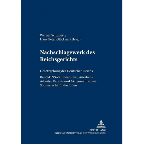 Nachschlagewerk des Reichsgerichts – Gesetzgebung des Deutschen Reichs