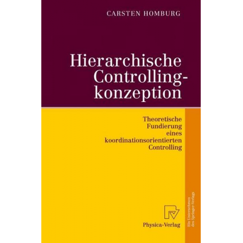 Carsten Homburg - Hierarchische Controllingkonzeption