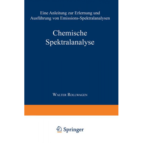 Wolfgang Seith - Chemische Spektralanalyse