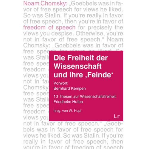 Die Freiheit der Wissenschaft und ihre 'Feinde