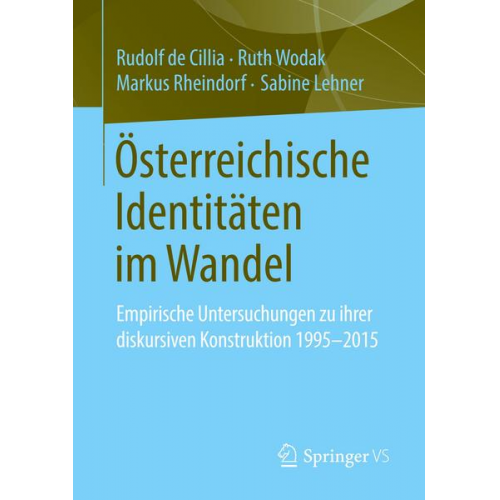 Rudolf de Cillia & Ruth Wodak & Markus Rheindorf & Sabine Lehner - Österreichische Identitäten im Wandel