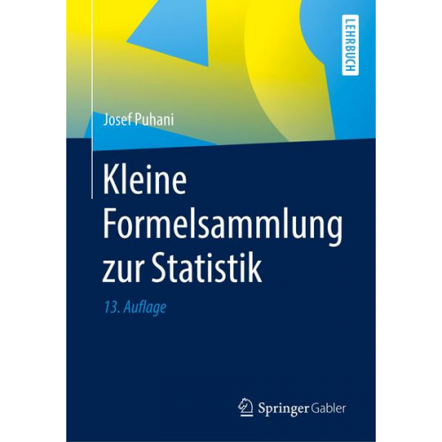 Josef Puhani - Kleine Formelsammlung zur Statistik