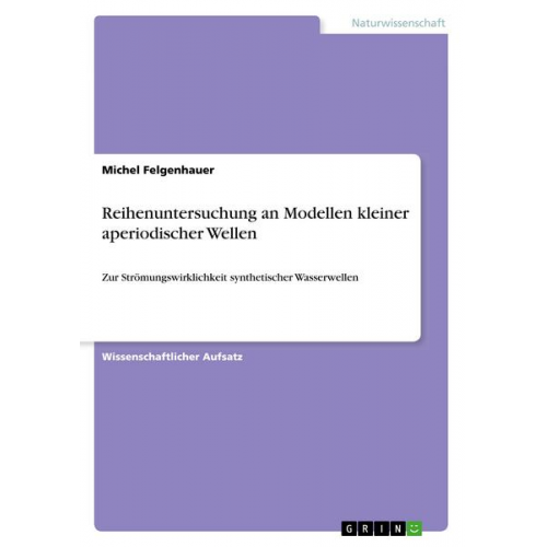 Michel Felgenhauer - Reihenuntersuchung an Modellen kleiner aperiodischer Wellen