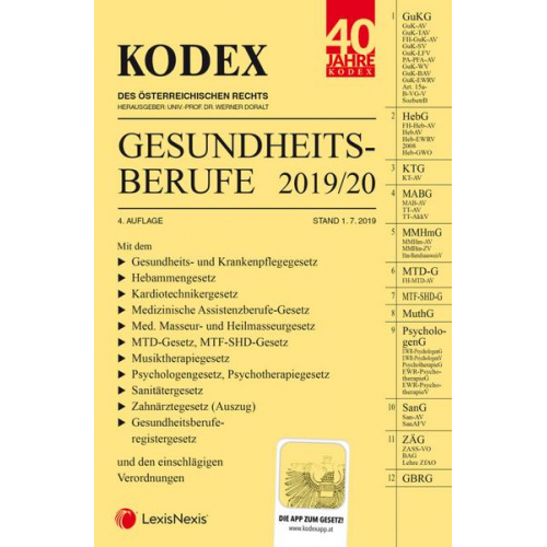 KODEX Gesundheitsberufe 2019/2020