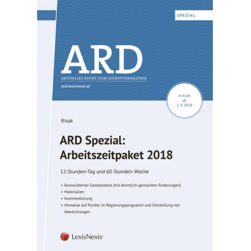 Martin Risak - ARD Spezial: Arbeitszeitpaket 2018