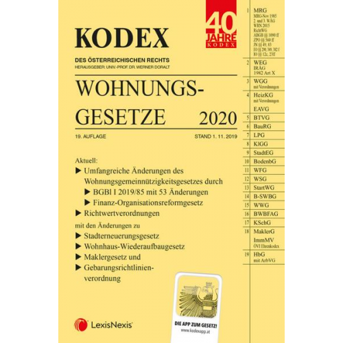 KODEX Wohnungsgesetze 2020